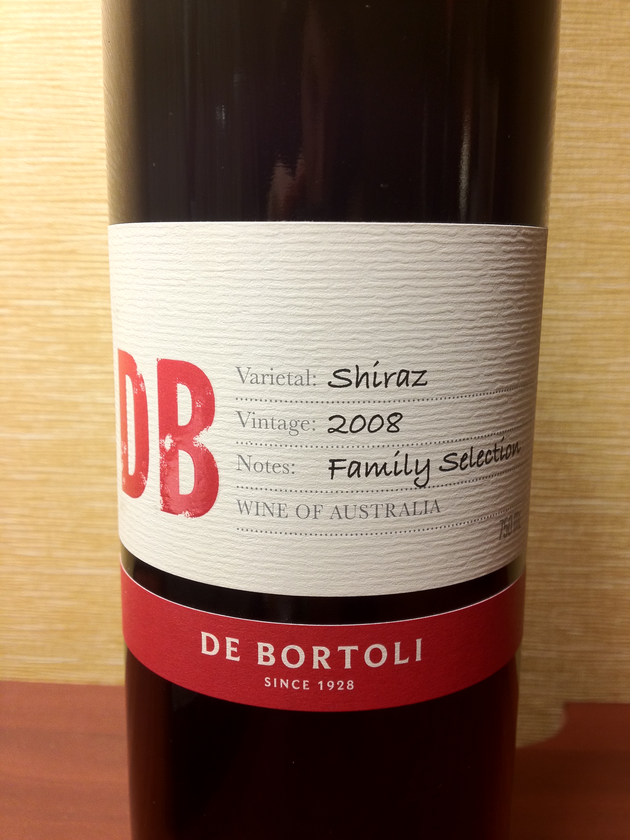 2008 De Bortoli DB Family Selection Shiraz - FIrst Pour Wine
