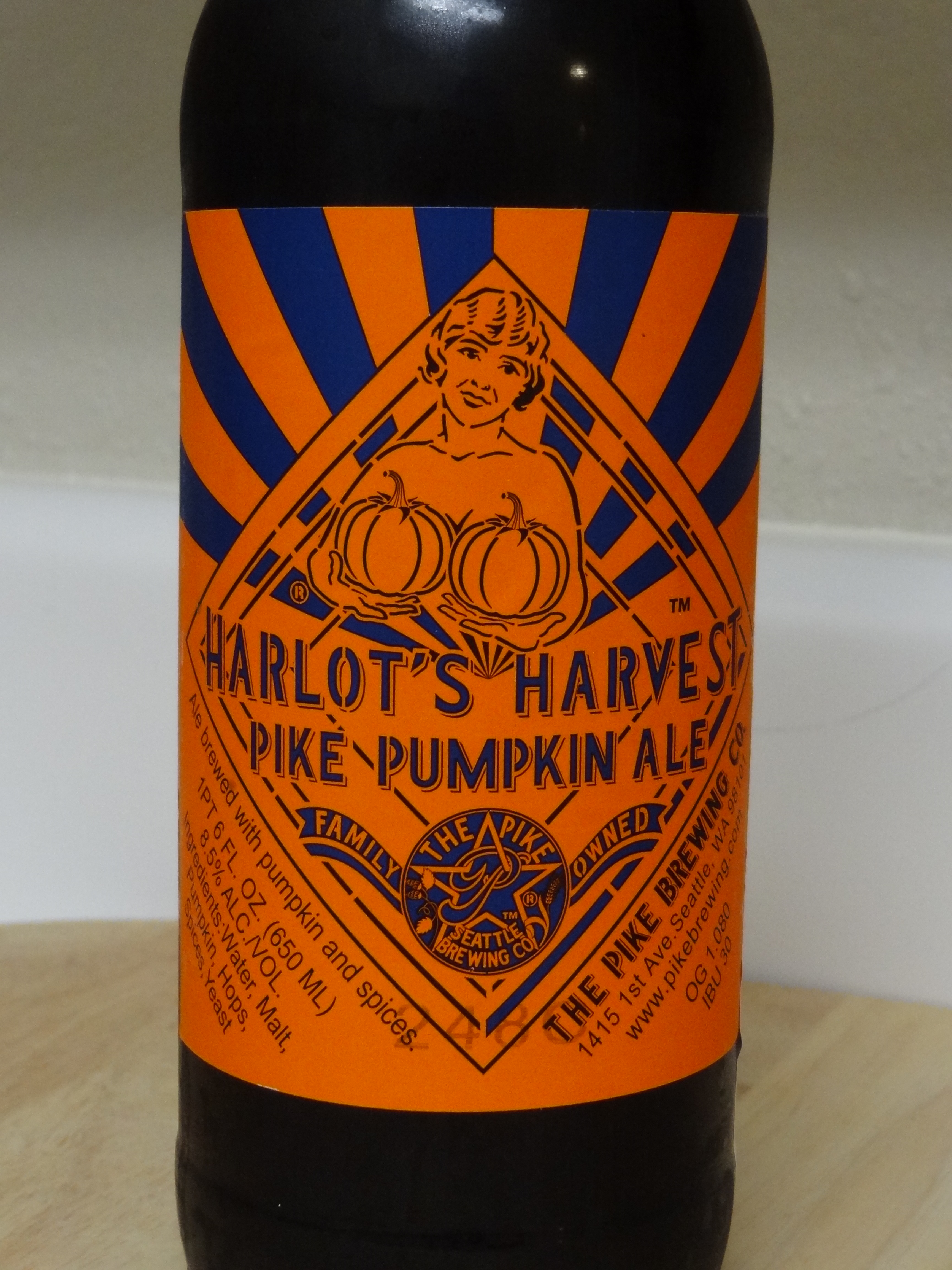 Harlot's Harvest Pike Pumpkin Ale