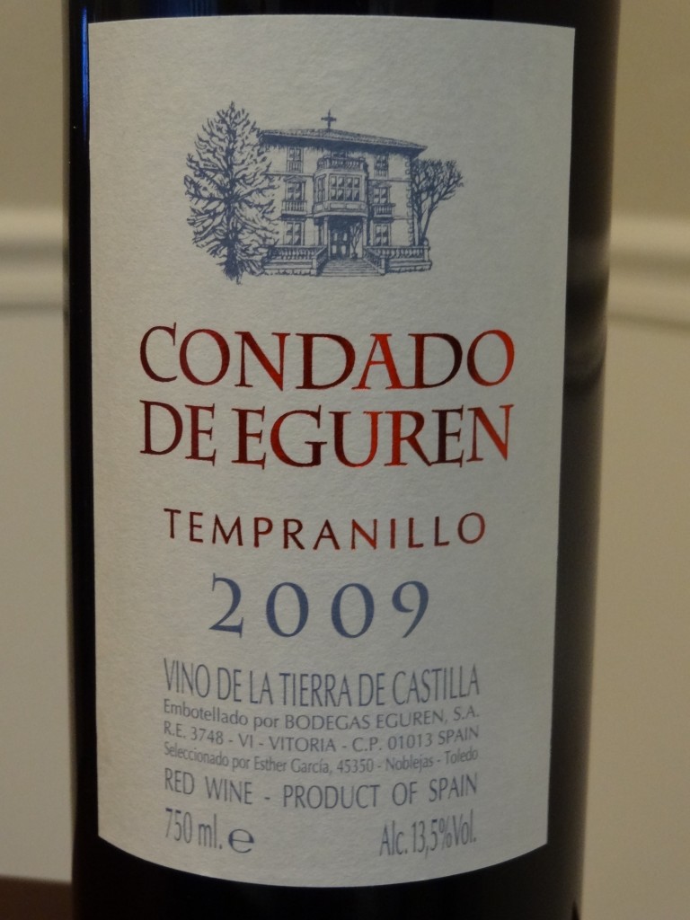 2009 Condado De Eguren Tempranillo