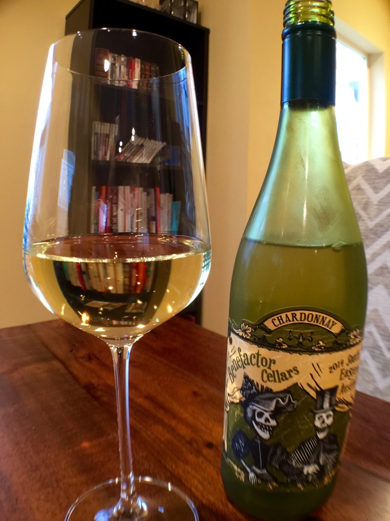 Benefactor Cellars Chardonnay 2014 Pour
