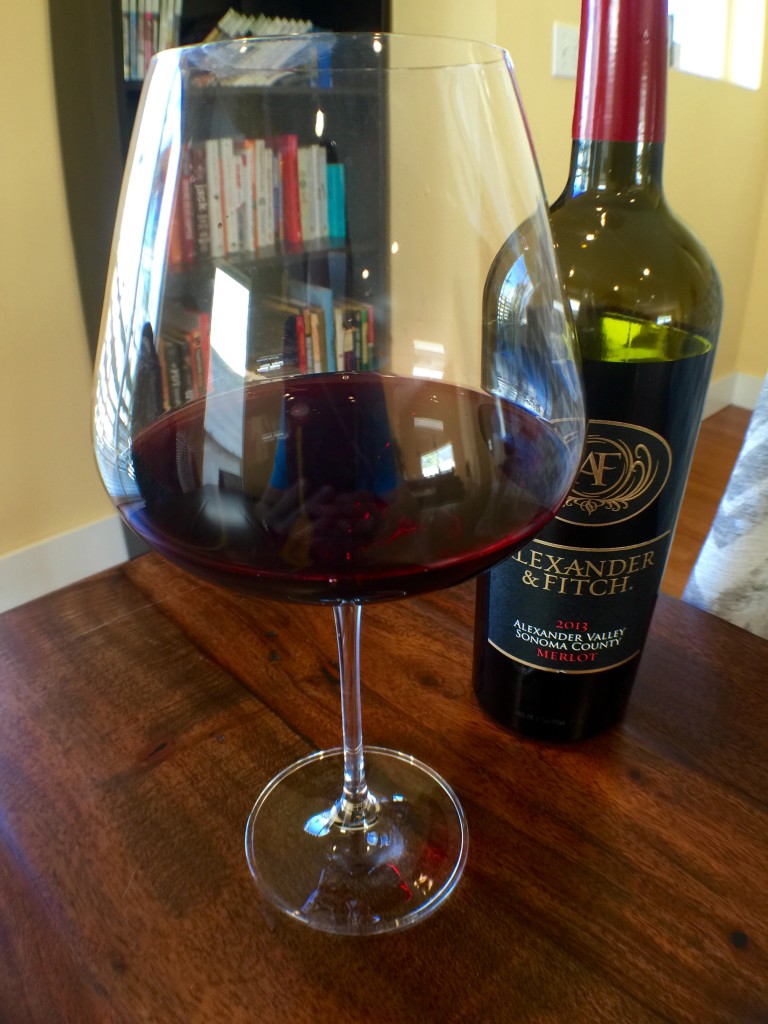 Alexander & Fitch Merlot 2013 Pour 2