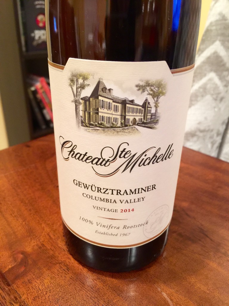 Chateau Ste Michelle Gewurztraminer Bottle 2014