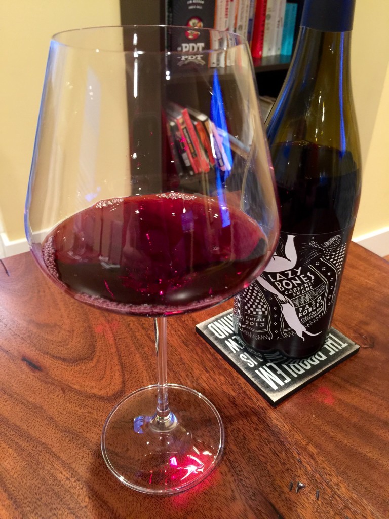 Lazy Bones Cabernet Franc 2013 Pour