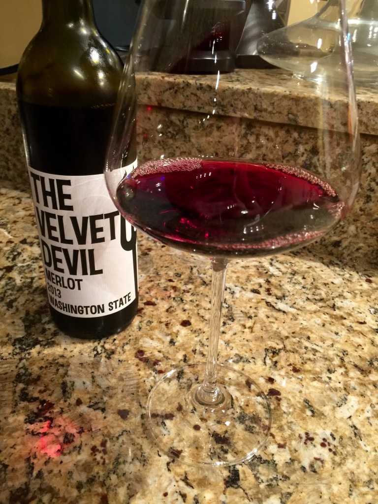 The Velvet Devil Merlot 2013 Pour