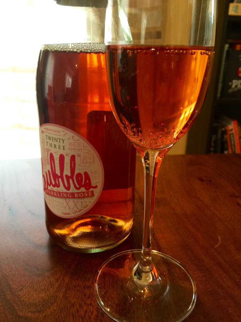 Twenty Three Bubbles Sparkling Rose Pour