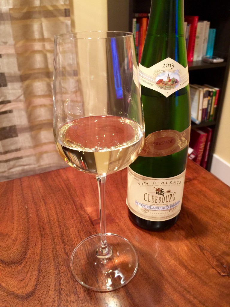Cleebourg Pinot Blanc Auxerrois 2013 Pour