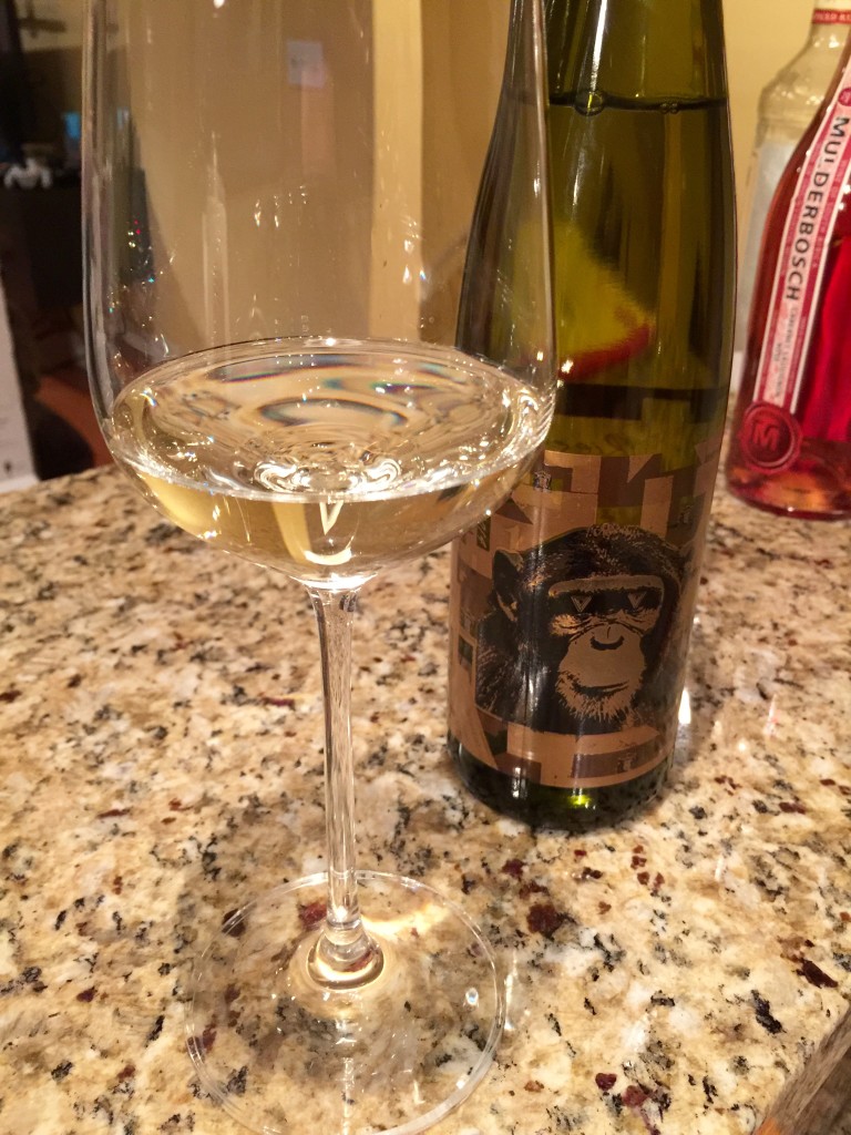 Infinite Monkey Theorem Riesling 2014 Pour