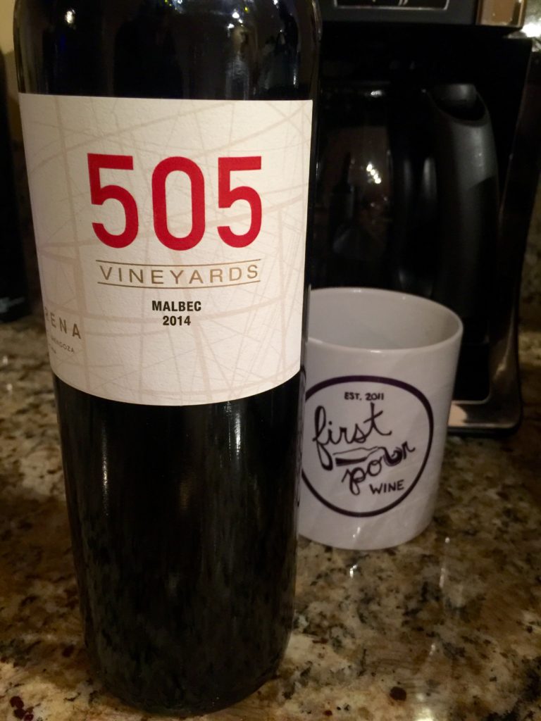 505 Vineyards Malbec 2014 Bottle