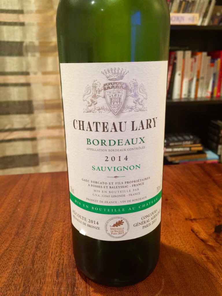 Chateau Lary Sauvignon 2014 Bottle