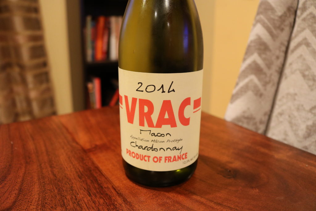 VRAC Chardonnay 2014 Bottle