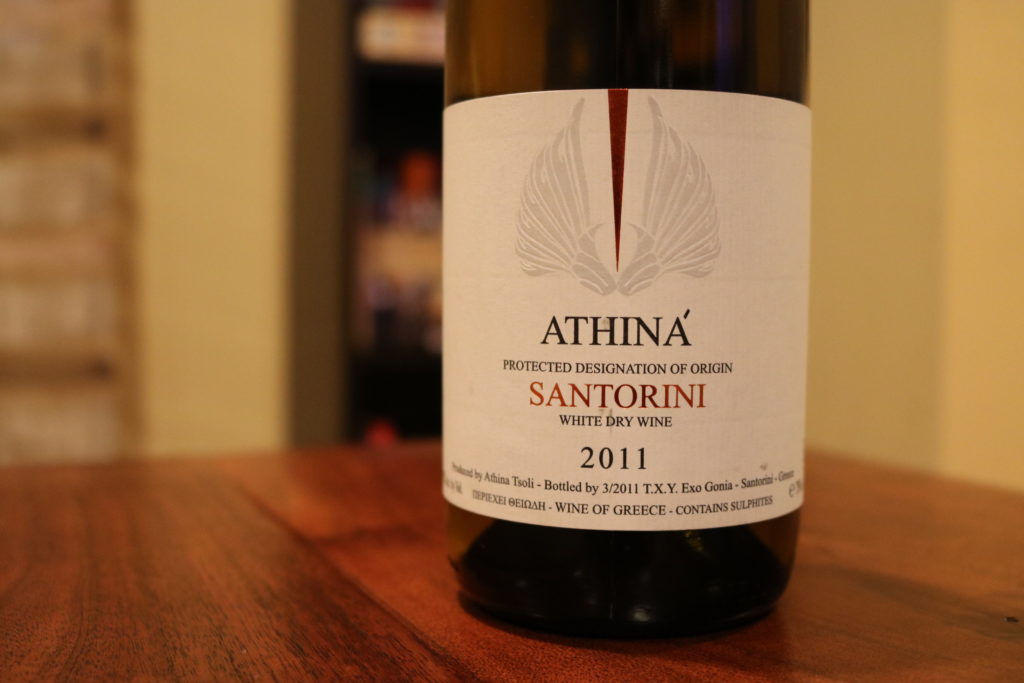 Athina Santorini 2011 Bottle