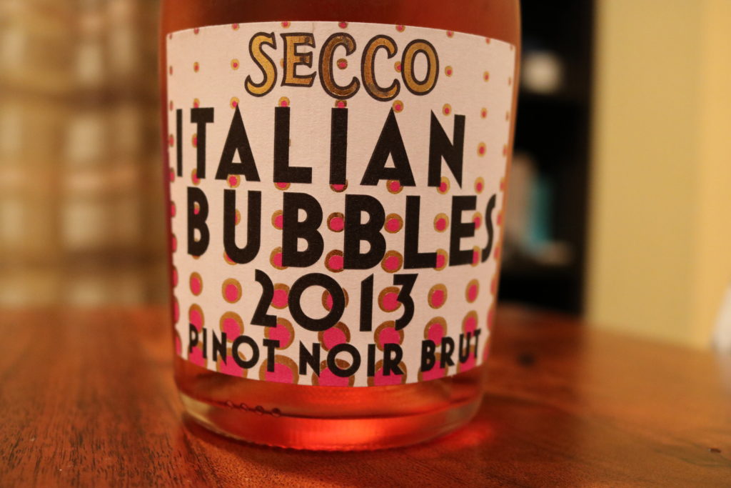 Secco Italian Bubbles Pinot Noir Brut 2013 Bottle