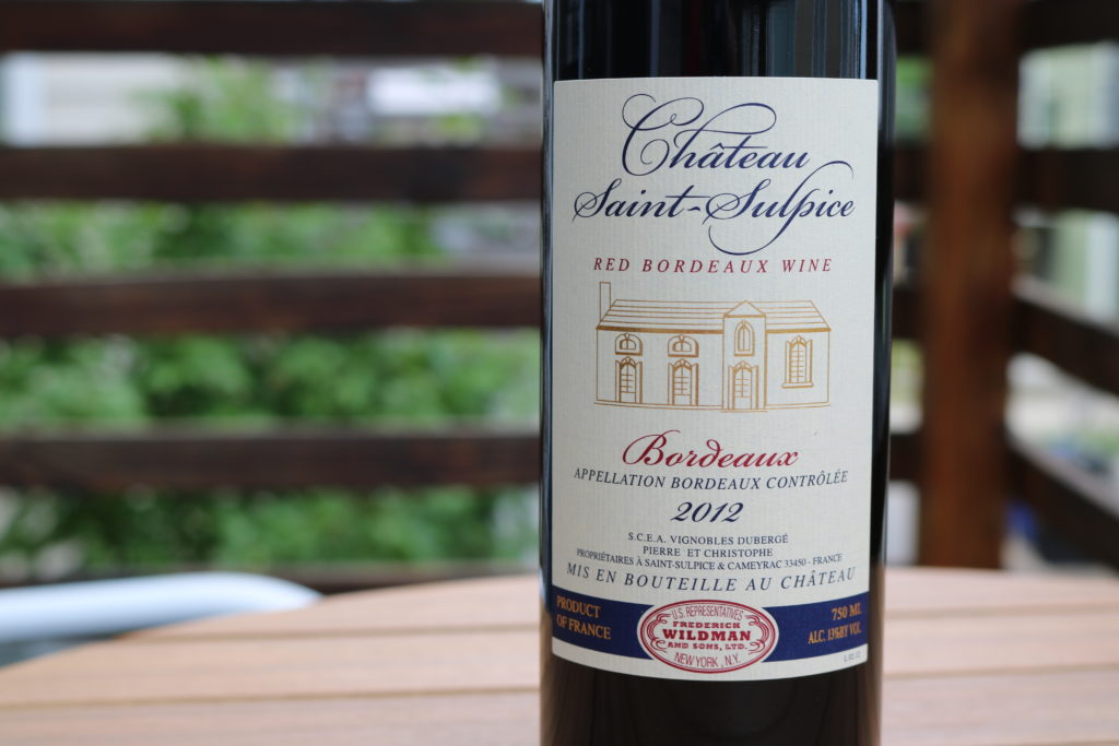 Chateau Saint-Sulpice Red Bordeaux 2012 Bottle