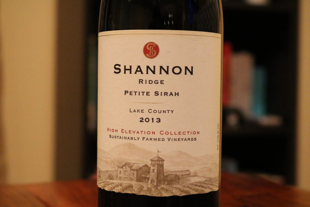 Shannon Ridge High Elevation Petite Sirah 2013 Bottle