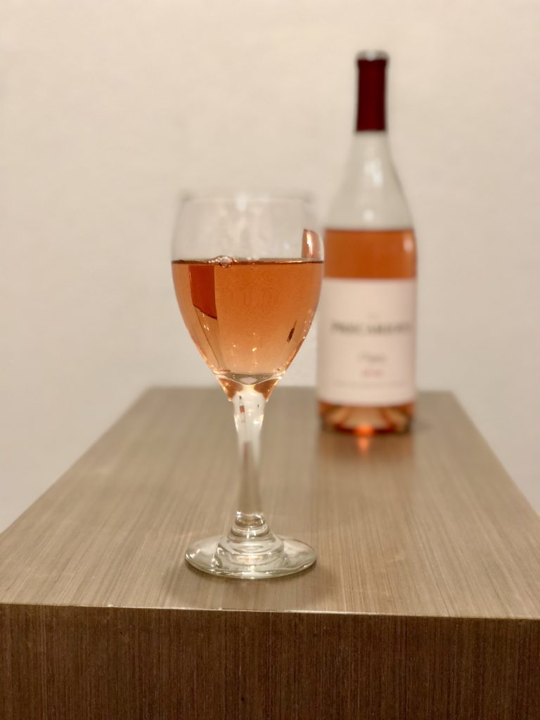 A pour of Precarious Rosé 2017